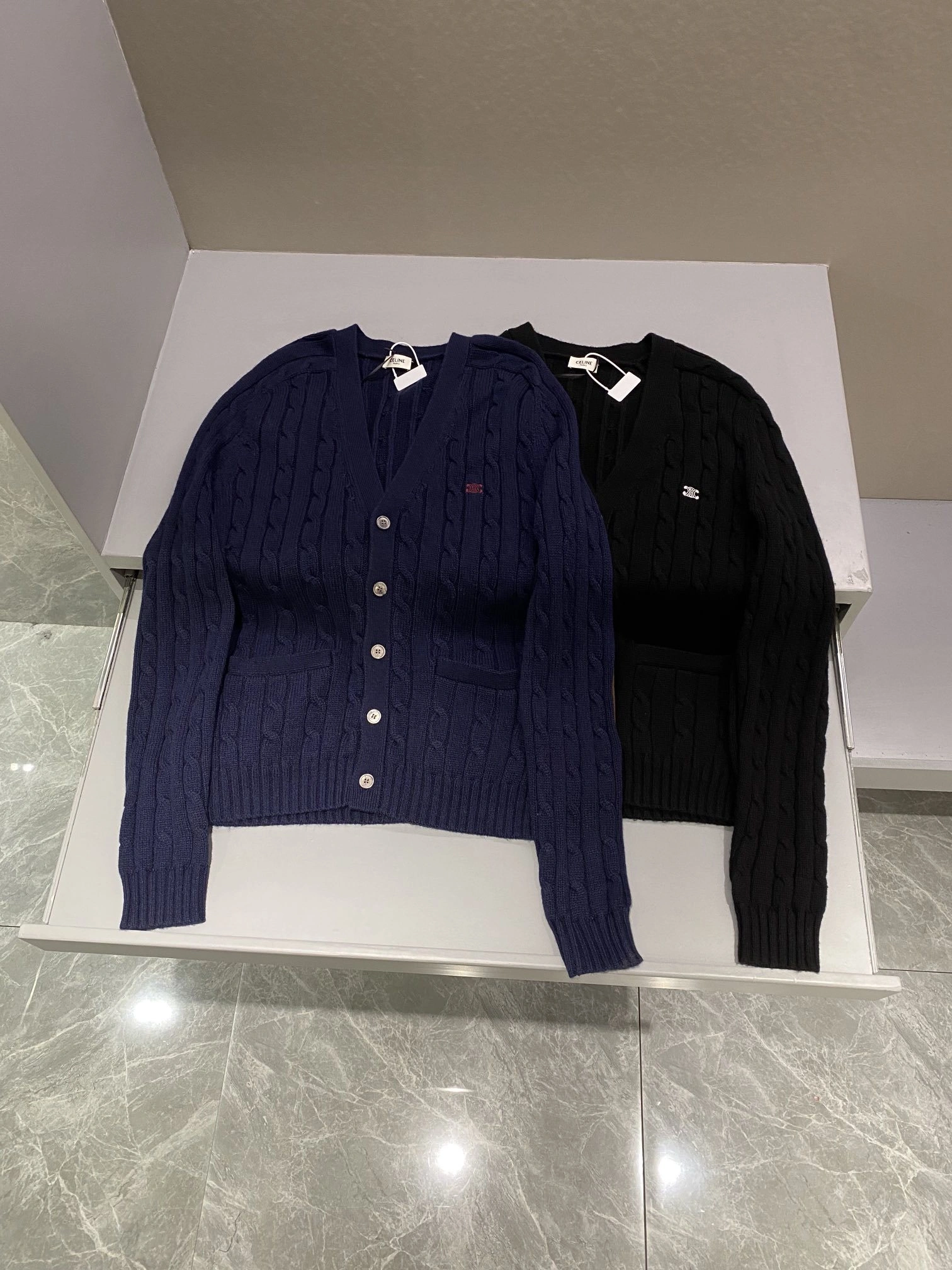 wg.luxury- 358i95 Paris Triomphe embroidery oversized 2Colour item:E-F361A0488-2